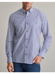 navy&green πουκαμισο comfort fit 24ng.bx177/1b.3-deep blue/white blue
