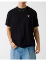 guess jeans gj ss cn os mini triangle tee μπλουζα ανδρικο m4yi46k8fq4-jblk black