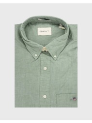 gant πουκαμισο κμ reg poplin ss shirt 3g3000101-354 khaki