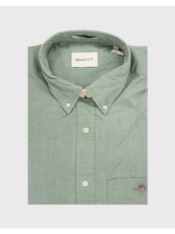 gant πουκαμισο κμ reg poplin ss shirt 3g3000101-354 khaki σε προσφορά