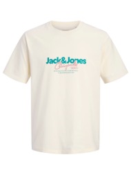 jack&jones jorcassis tee ss crew neck fst 12301961-antique white cream