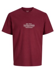 jack&jones jorcassis minimal tee ss crew neck 12295049-cabernet bordeux
