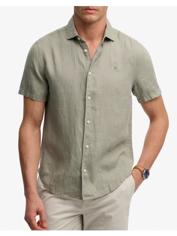 superdry d3 stud riviera s/s linen shirt πουκαμισο ανδρικο σε προσφορά