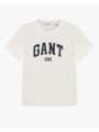 gant μπλουζα κμ reg graphic print ss t-shirt 3gw4201421-113 offwhite