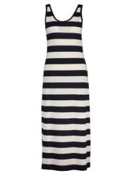 gant φορεμα striped tank top jersey midi dress 3gw4200558-433 navyblue