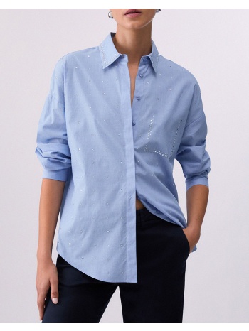 liu jo black_ca6c30_camicia ricamata πουκαμισο γυναικειο σε προσφορά