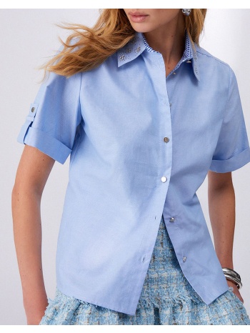 liu jo white_wa6c61_camicia ts m/l πουκαμισο γυναικειο σε προσφορά