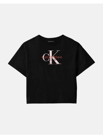 calvin klein jeans seasonal monologo ss t-shirt σε προσφορά