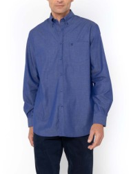 the bostonians πουκαμισο fil a fil regular fit plain fil a fil button-down regular fit 3aap0000-dark