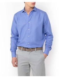 the bostonians πουκαμισο dobby custom fit semi-rex custom fit 3anp2456-royal royalblue