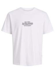jack&jones jorcassis minimal tee ss crew neck 12295049-bright white white