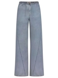 guess jeans gj lr jogger twisted extrawide παντελονι γυναικειο w6ga2jd7902-gntt denimlightblue