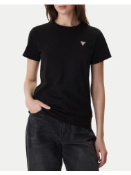 guess jeans gj ss cn reg mini triangle tee μπλουζα γυναικειο w4yi10j1314-jblk black