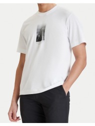 jack&jones jcofusion photo print tee ss crew neck 12289870-bright white white
