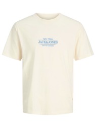 jack&jones jorcassis minimal tee ss crew neck 12295049-antique white cream