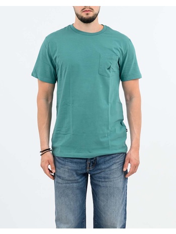 nautica μπλουζα t-shirt κμ ss fca pocket tee 3ncv65000-3bs σε προσφορά