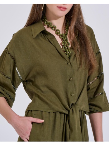bill cost πουκαμισο 10-280552-0-λαδι olive