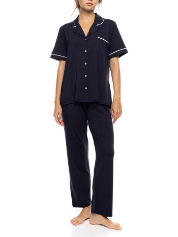 pink label pyjama buttoned long bamboo nos sn-202-yacht σε προσφορά