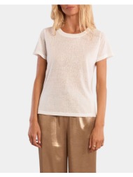 molly bracken ladies knitted tee ew08ee-white white