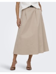 only onlzora hw long belt skirt pnt 15370607-oxford tan biege