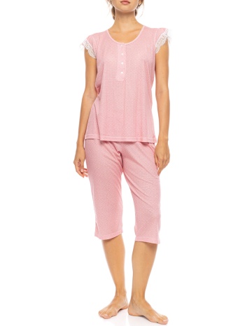 pink label pyjamas capri summer geo s1591-raspberry pink σε προσφορά