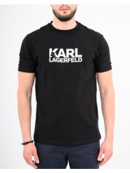 karl lagerfeld t-shirt crewneck nos 755780-500235-990 black
