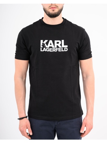 karl lagerfeld t-shirt crewneck nos 755780-500235-990 black σε προσφορά
