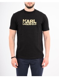 karl lagerfeld t-shirt crewneck nos 755780-500235-160 gold