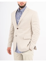 lexton σακακι 08.37.mix linen jacket-beige biege