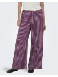 only onlmeldola long striped wide pants wvn 15372624-grape wineromance rose purple