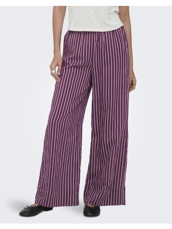 only onlmeldola long striped wide pants wvn 15372624-grape σε προσφορά