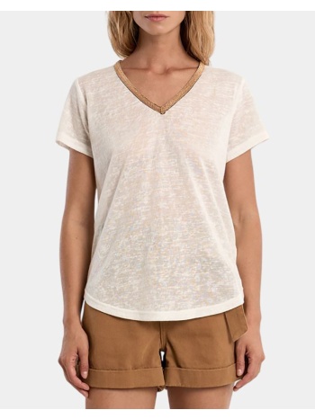 molly bracken ladies knitted tee t427ep-offwhite offwhite σε προσφορά