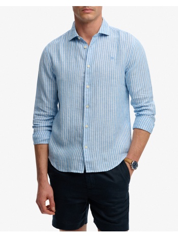 superdry d2 stud riviera l/s linen shirt πουκαμισο ανδρικο σε προσφορά