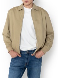 the bostonians μπουφαν bomber regular fit 3w20265-dark biege