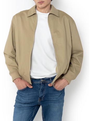 the bostonians μπουφαν bomber regular fit 3w20265-dark biege σε προσφορά