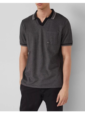 s.oliver πόλο μπλούζα so2172374-99w2 darkgray