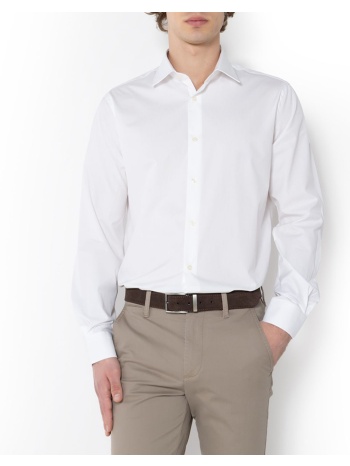 the bostonians πουκαμισο ποπλινα custom fit plain poplin σε προσφορά
