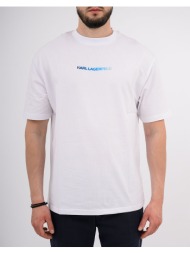 karl lagerfeld t-shirt crewneck 755150-562235-10 white