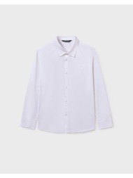 mayoral πουκαμισο μακρυμανικο basic 00874-011 white