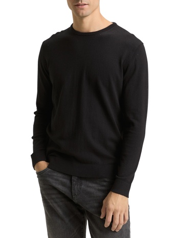 tom tailor basic crew nec πλεκτο ανδρικο 1049500-29999 black σε προσφορά