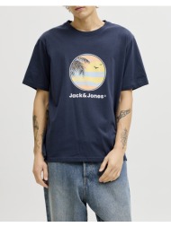 jack&jones jjperry tee ss crew neck 12288351-navy blazer darkblue