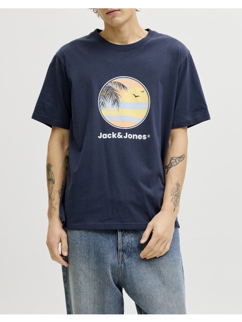 jack&jones jjperry tee ss crew neck 12288351-navy blazer σε προσφορά