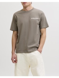 jack&jones jprblaoscar ss tee fst 12302469-morel chocolate