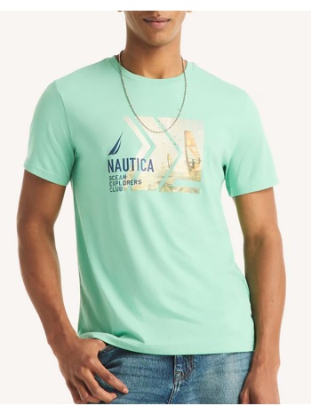 nautica μπλουζα t-shirt κμ sustainable ocean explorers dp σε προσφορά