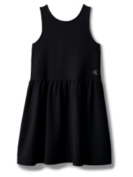calvin klein jeans punto tank dress lvcksjh01g-8y-16y-beh black