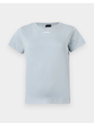 pinko basico t-shirt jersey logo sta 100373a34f-e87 lightblue