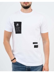 karl lagerfeld t-shirt crewneck 755044-561221-10 white