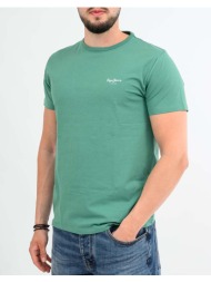 pepe jeans essentials drop 1 original basic 3n μπλουζα ανδρικο pm5010180-671/woods green lightgreen