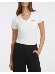 guess jeans gj ss vn slim mini america tee μπλουζα γυναικειο w4yi23j1314-g011 white