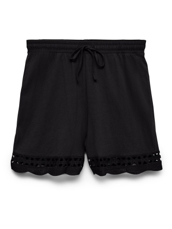 vero moda vmgabby hw shorts jrs ga 10339861-black black σε προσφορά